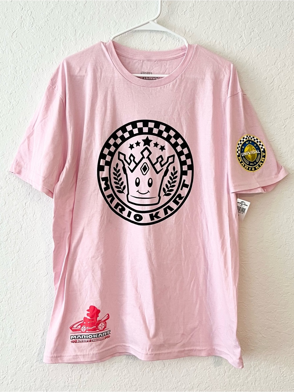 NWT Universal Studios Epic Universe Super Nintendo World Mario Kart Cup Shirt L